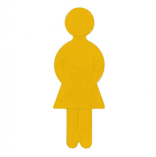 Türsymbol aus Nylon Damen | gelb