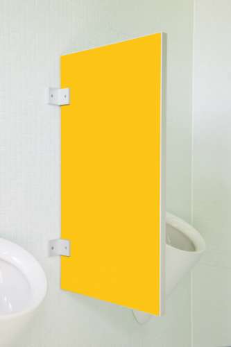 Standard Urinaltrennwand Vittoria in bunten Farben Maisgelb