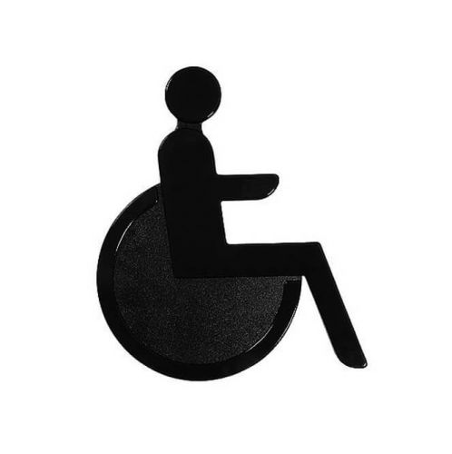 Türsymbol aus Nylon Rollstuhl | anthrazit